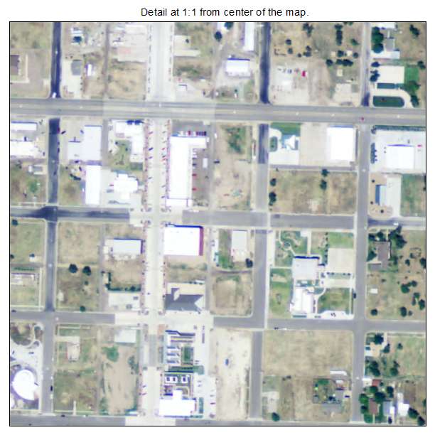 Greensburg, Kansas aerial imagery detail