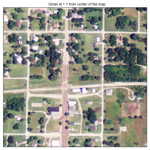 Grenola, Kansas aerial imagery detail