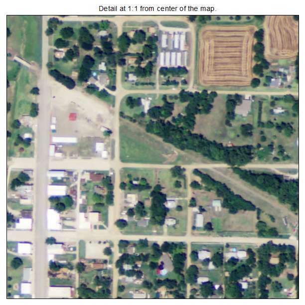 Gypsum, Kansas aerial imagery detail