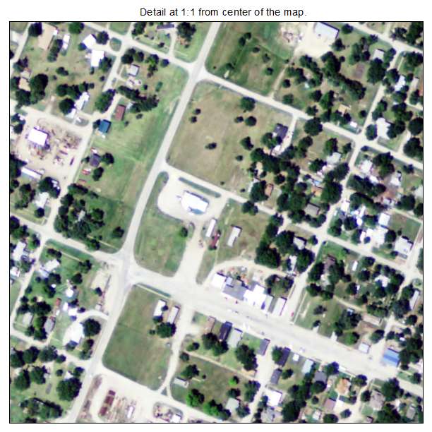 Hamilton, Kansas aerial imagery detail