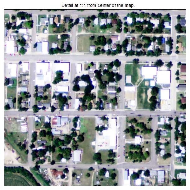 Hanover, Kansas aerial imagery detail