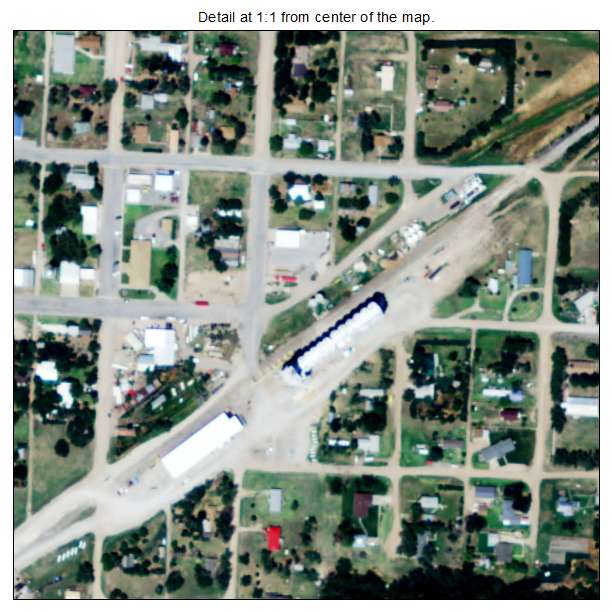 Hanston, Kansas aerial imagery detail