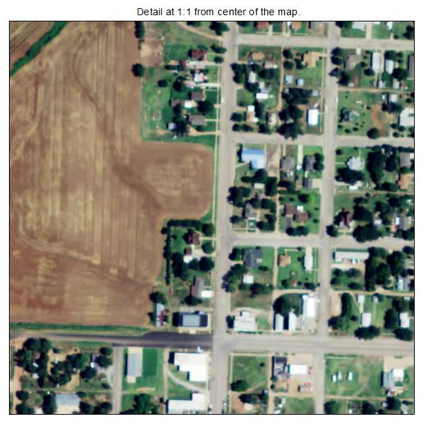 Hardtner, Kansas aerial imagery detail
