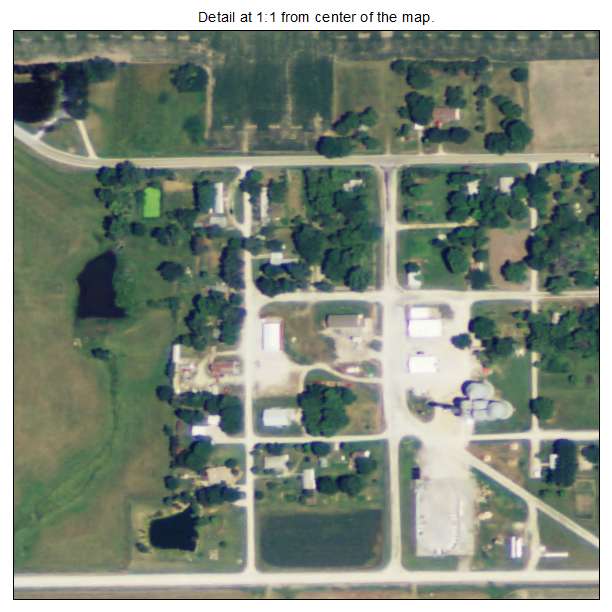 Harris, Kansas aerial imagery detail