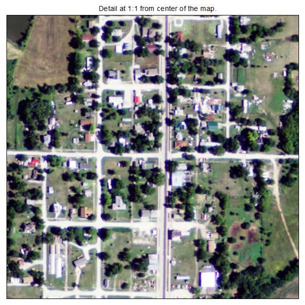 Havensville, Kansas aerial imagery detail