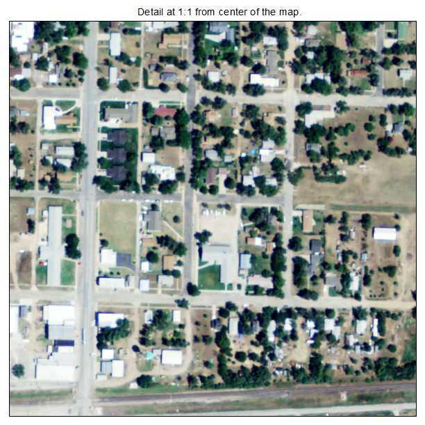 Haviland, Kansas aerial imagery detail