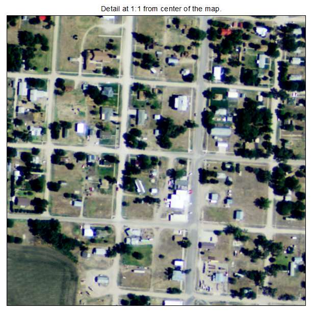 Herndon, Kansas aerial imagery detail
