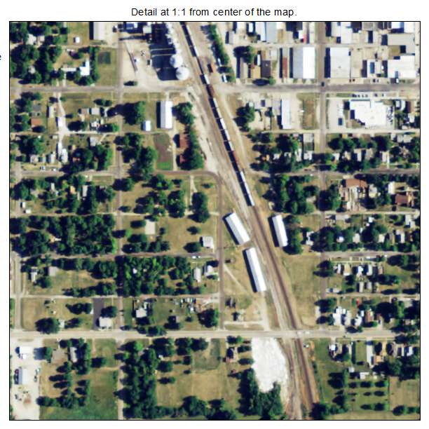 Hiawatha, Kansas aerial imagery detail