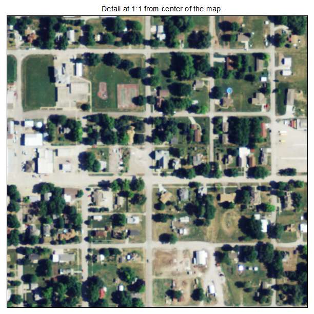 Highland, Kansas aerial imagery detail