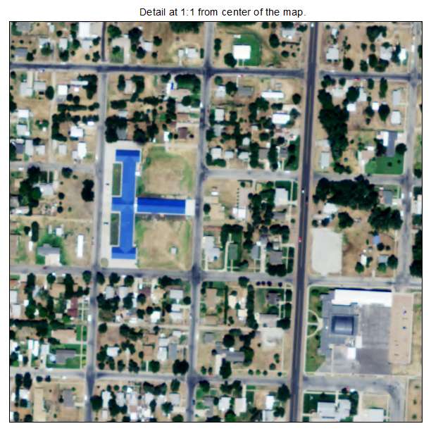 Hill City, Kansas aerial imagery detail