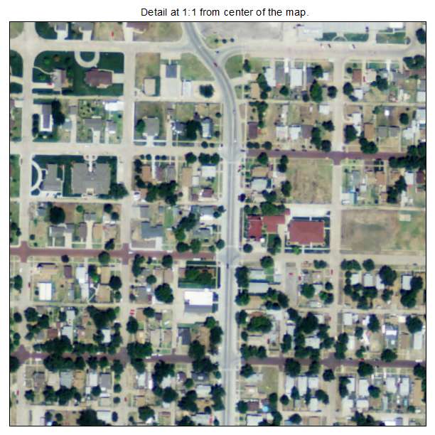 Hoisington, Kansas aerial imagery detail
