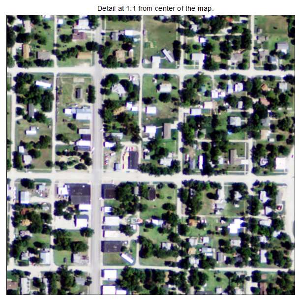 Hope, Kansas aerial imagery detail