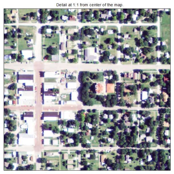 Howard, Kansas aerial imagery detail