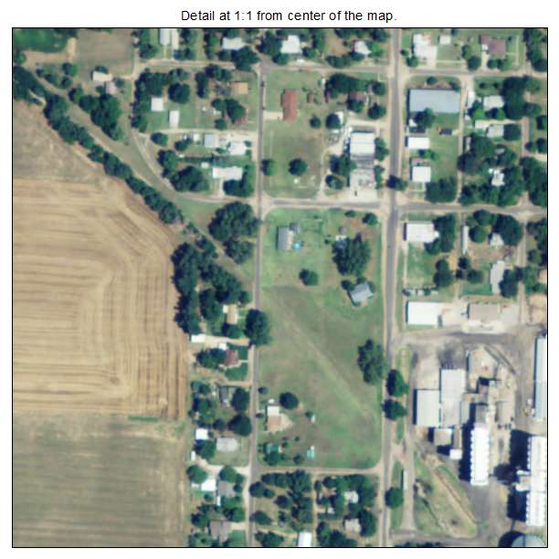 Hudson, Kansas aerial imagery detail