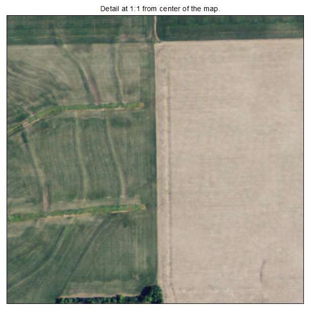 Huron, Kansas aerial imagery detail