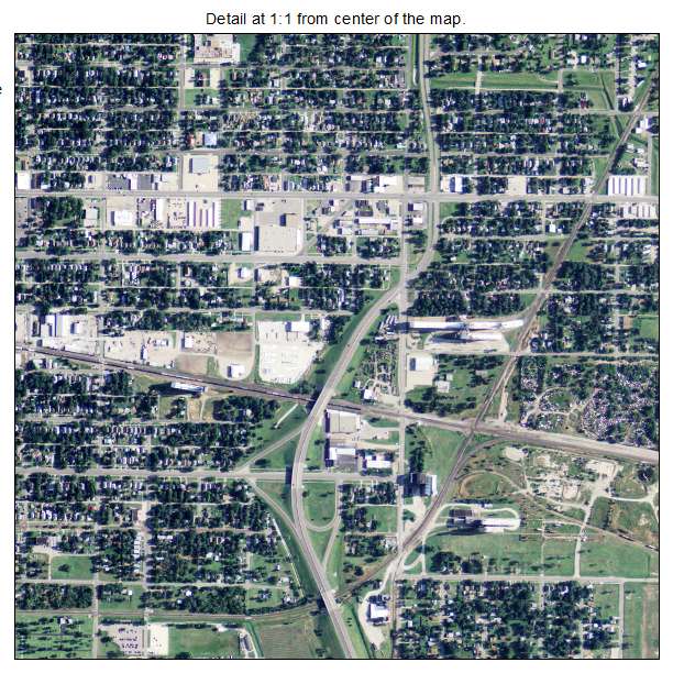 Hutchinson, Kansas aerial imagery detail