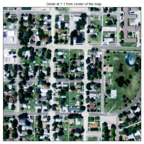 Inman, Kansas aerial imagery detail