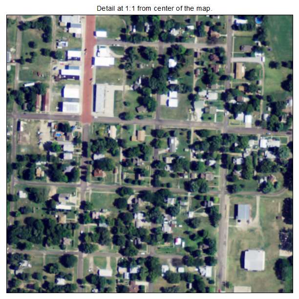 Jamestown, Kansas aerial imagery detail