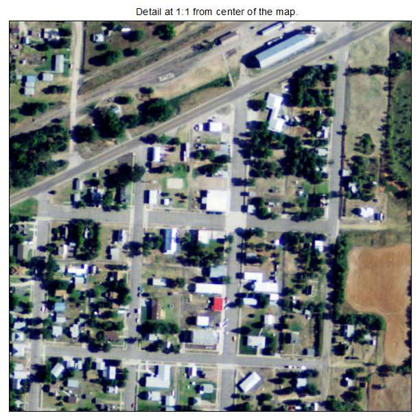 Jennings, Kansas aerial imagery detail
