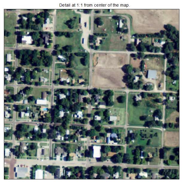 Jewell, Kansas aerial imagery detail