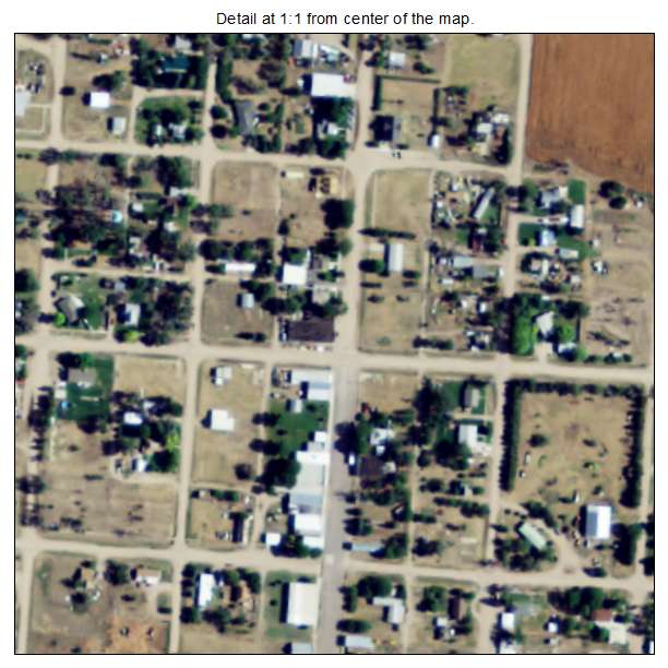 Kanorado, Kansas aerial imagery detail