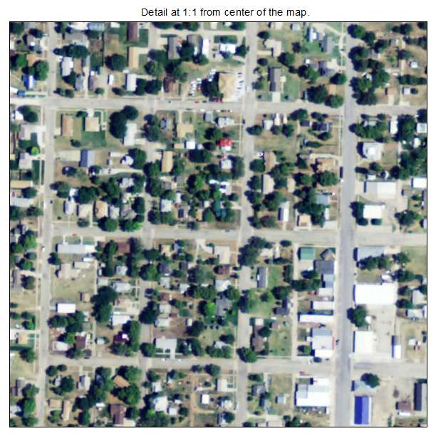Kensington, Kansas aerial imagery detail
