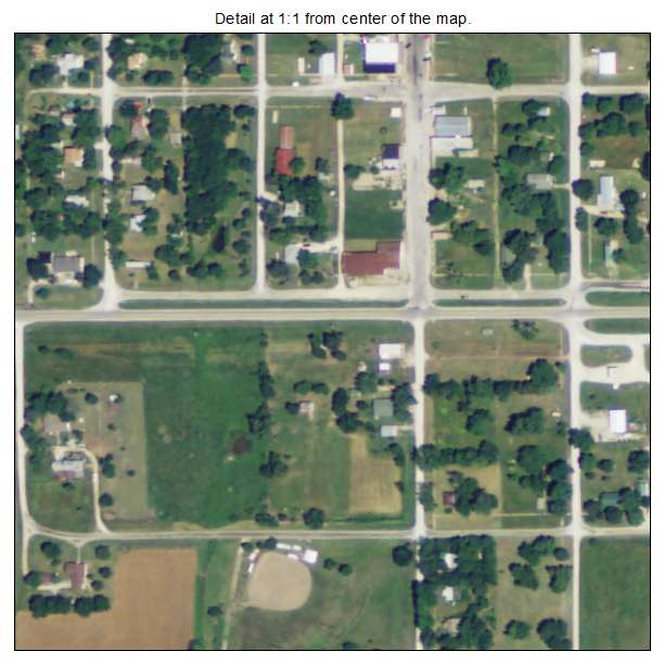 Kincaid, Kansas aerial imagery detail