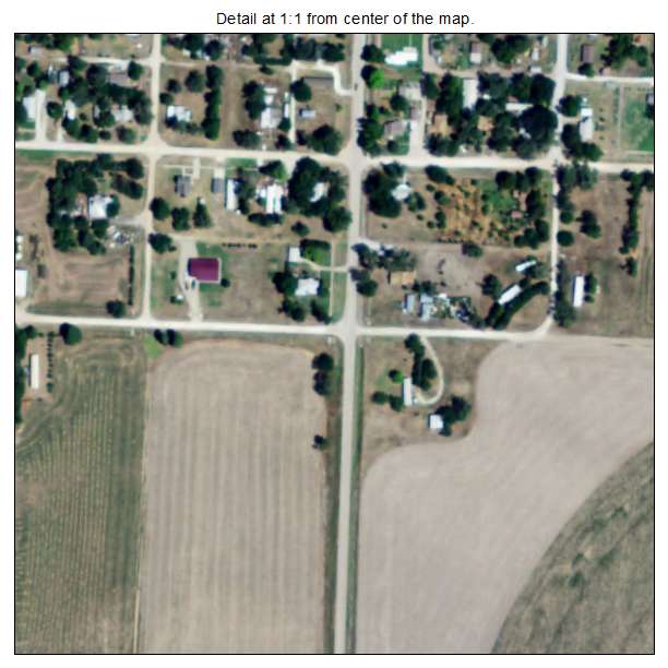 Kirwin, Kansas aerial imagery detail