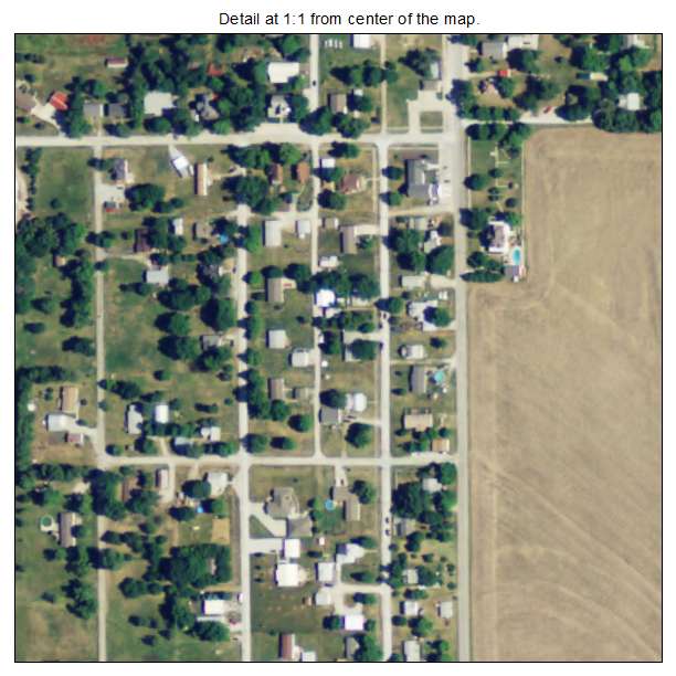 Lancaster, Kansas aerial imagery detail