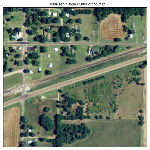 Langdon, Kansas aerial imagery detail