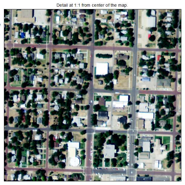 Larned, Kansas aerial imagery detail