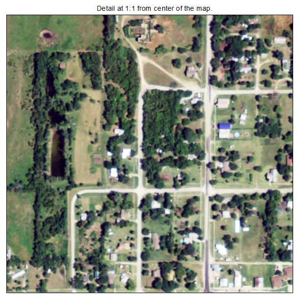 Latham, Kansas aerial imagery detail