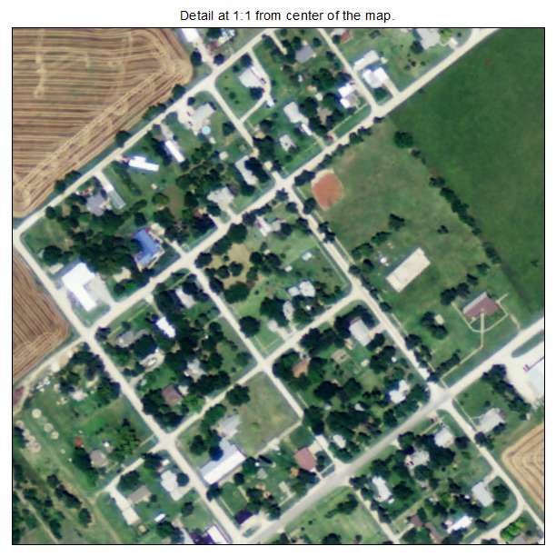 Lehigh, Kansas aerial imagery detail