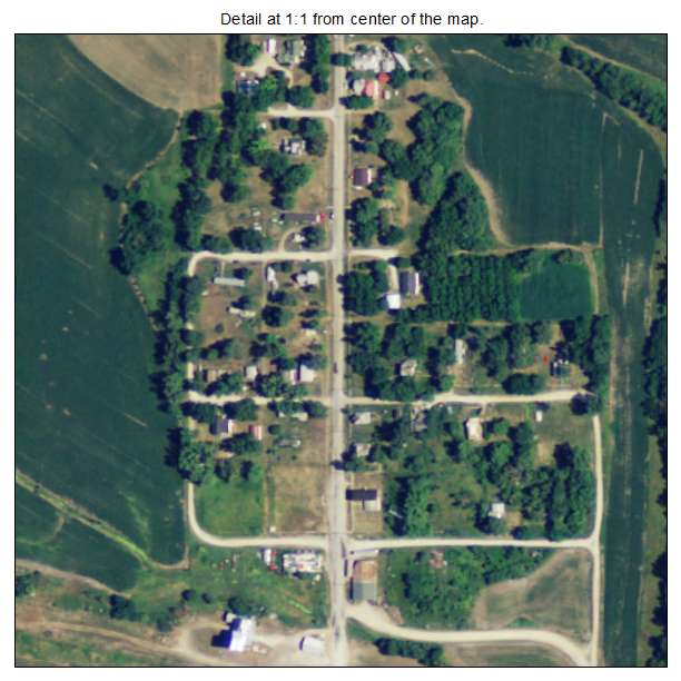 Leona, Kansas aerial imagery detail