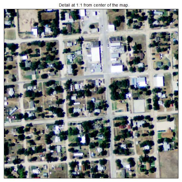 Lewis, Kansas aerial imagery detail