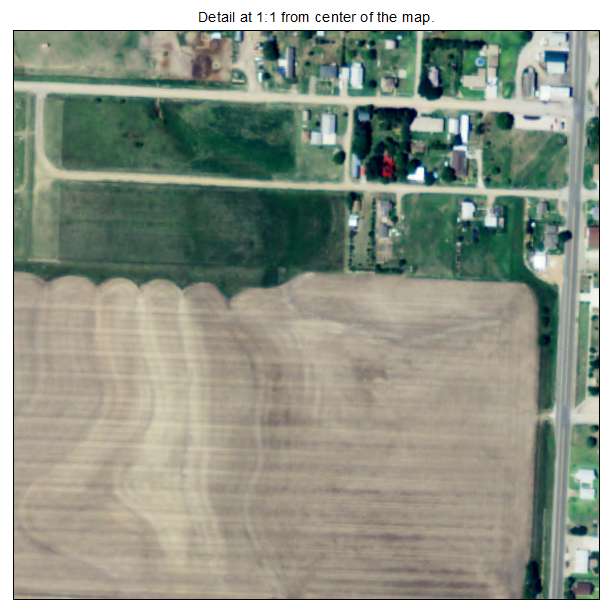 Liebenthal, Kansas aerial imagery detail