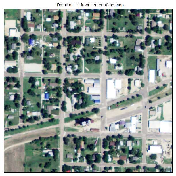 Linn, Kansas aerial imagery detail