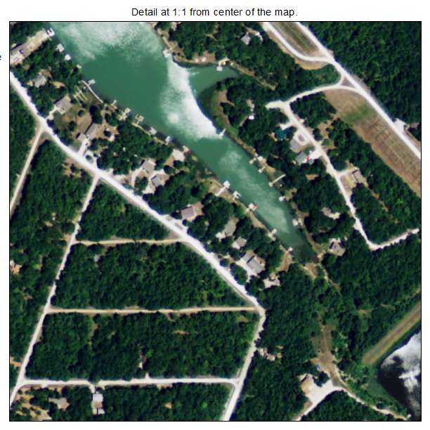 Linn Valley, Kansas aerial imagery detail