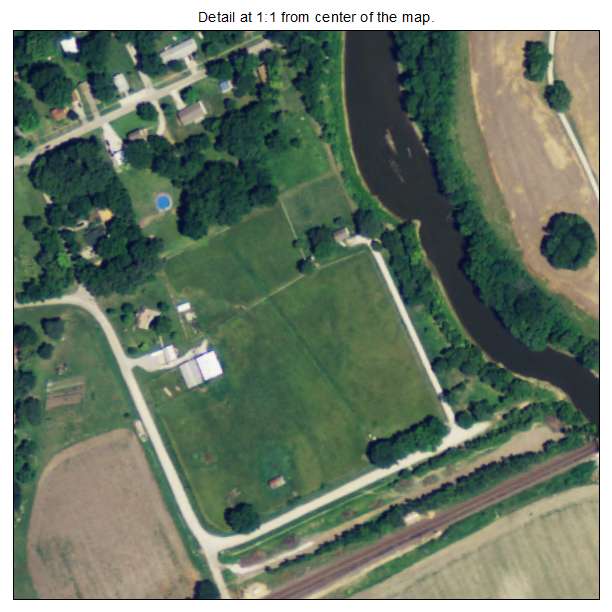 Linwood, Kansas aerial imagery detail