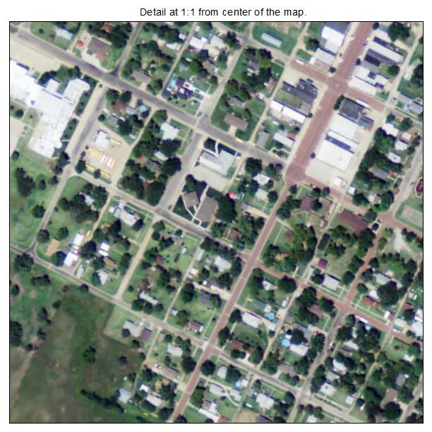 Little River, Kansas aerial imagery detail