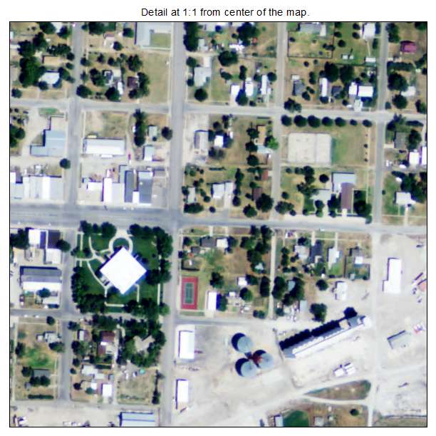 Logan, Kansas aerial imagery detail