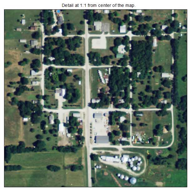 Lone Elm, Kansas aerial imagery detail