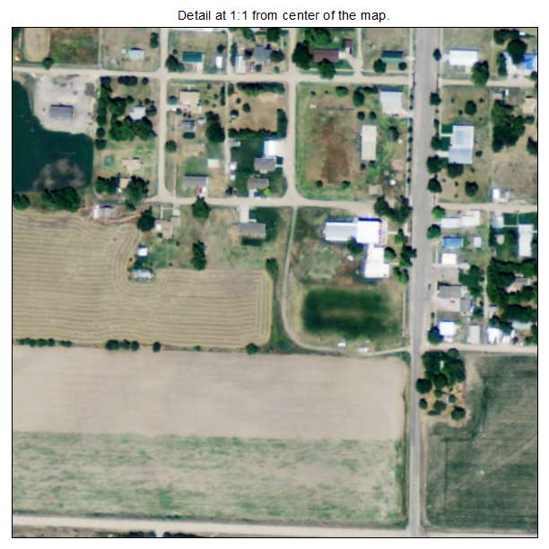 Long Island, Kansas aerial imagery detail