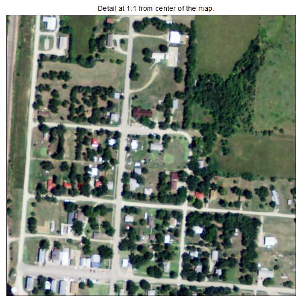 Longford, Kansas aerial imagery detail