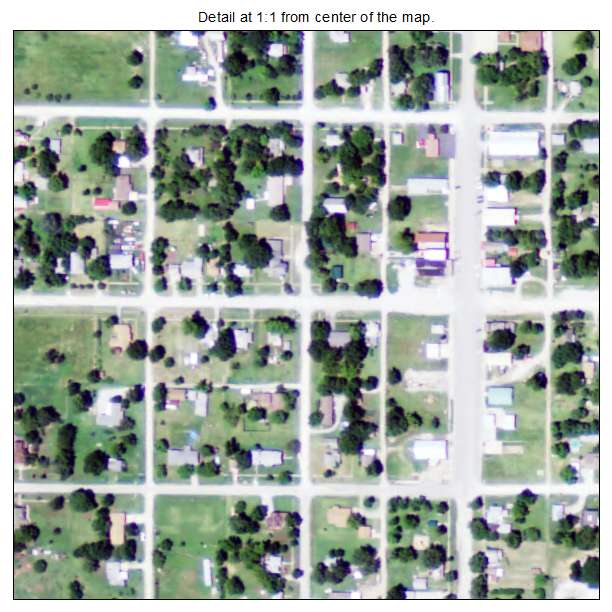 Longton, Kansas aerial imagery detail