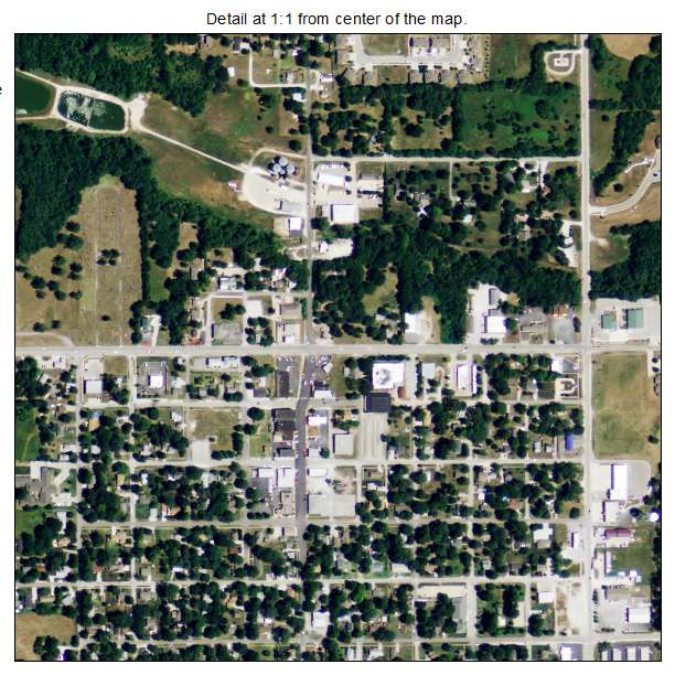 Louisburg, Kansas aerial imagery detail
