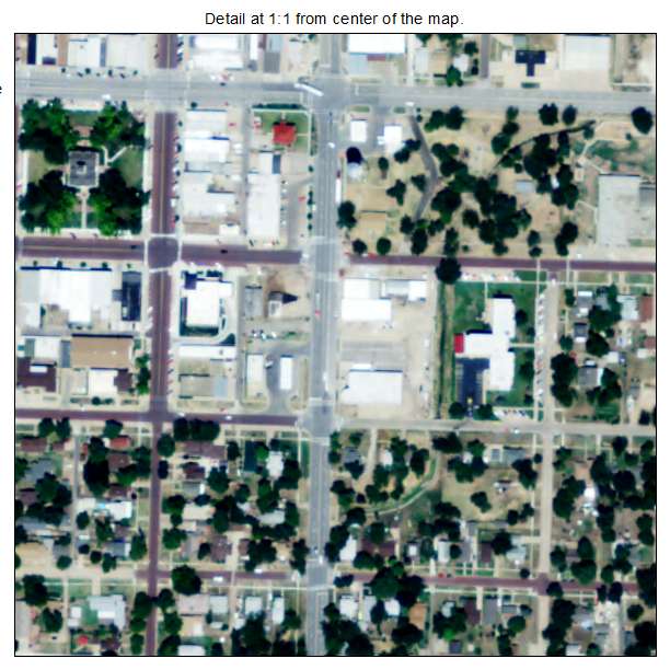Lyons, Kansas aerial imagery detail