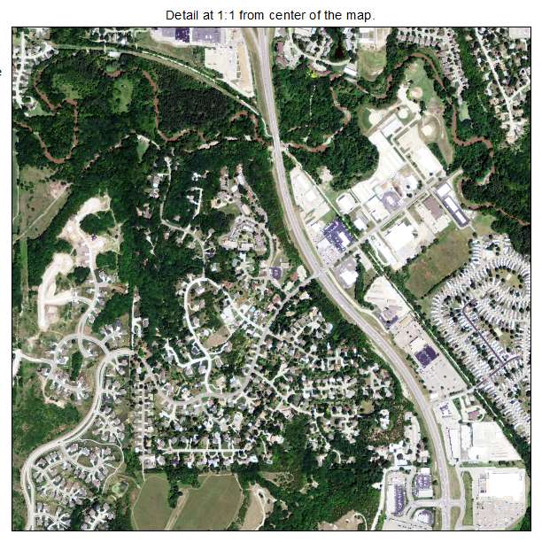 Manhattan, Kansas aerial imagery detail