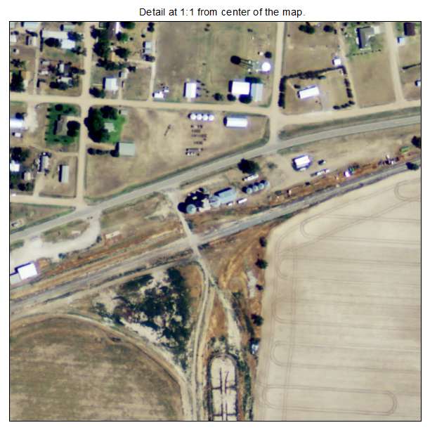 Manter, Kansas aerial imagery detail