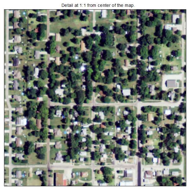 Maple Hill, Kansas aerial imagery detail